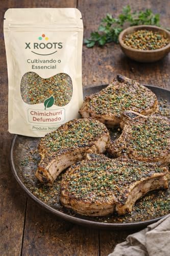 Chimichurri Defumado Premium X Roots 500gr – Tempero Argentino com Sabor Defumado | Ideal para Carnes, Churrasco e Grelhados