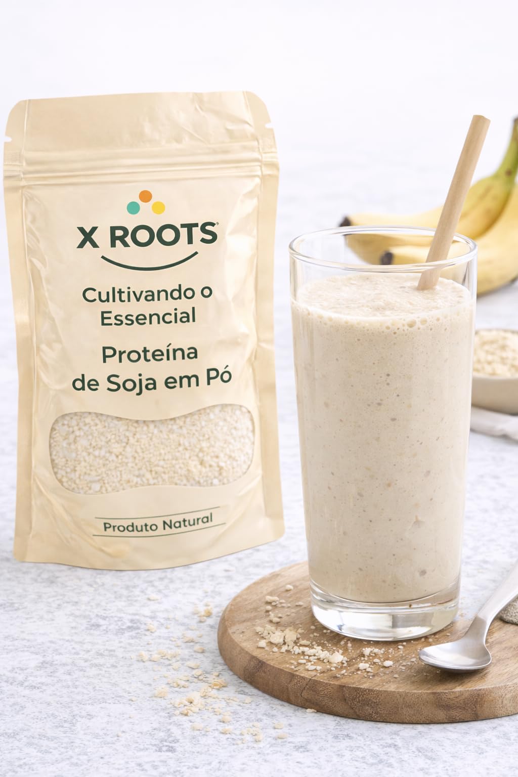 Proteína de Soja em Pó X Roots