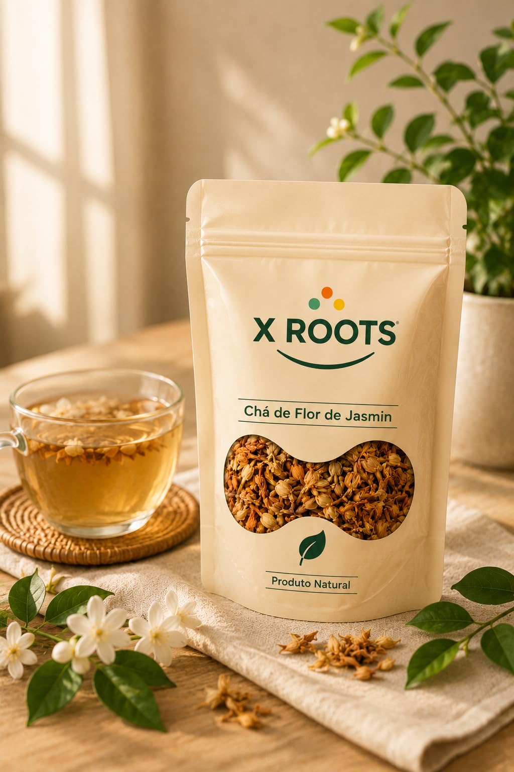 Chá de Flor de Jasmim X Roots