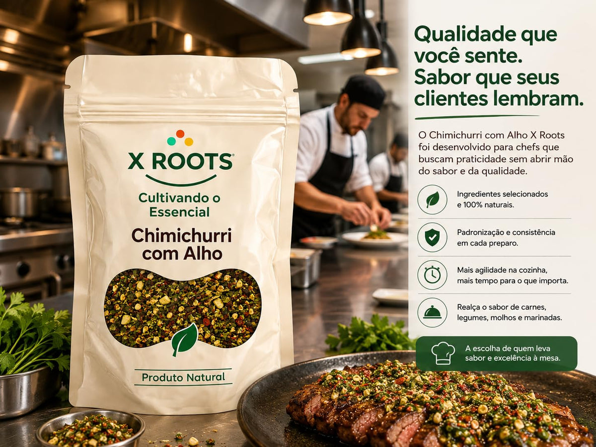 Chimichurri com Alho X Roots