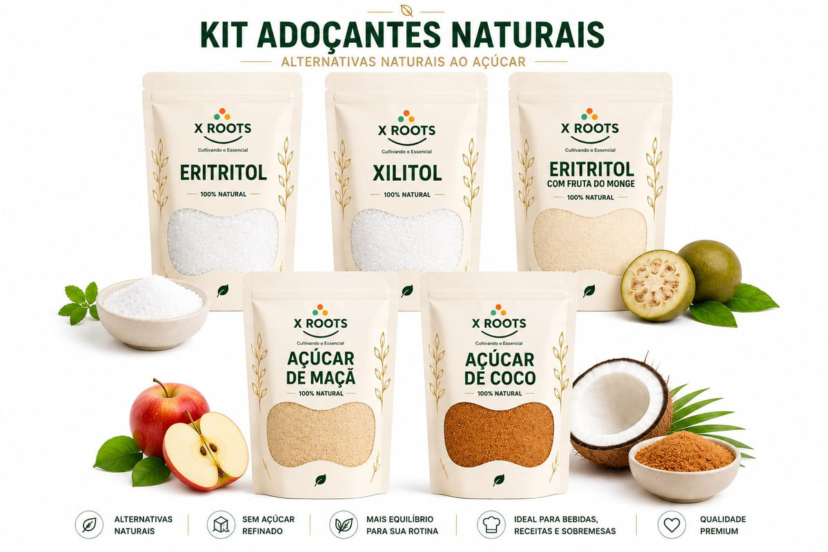 Kit Adoçantes Naturais X Roots