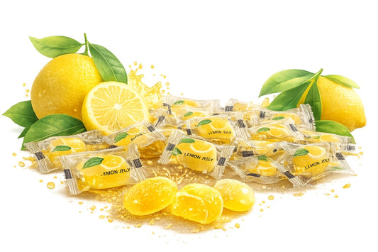 Bala de Goma de Limão 43% Suco da Fruta X Roots