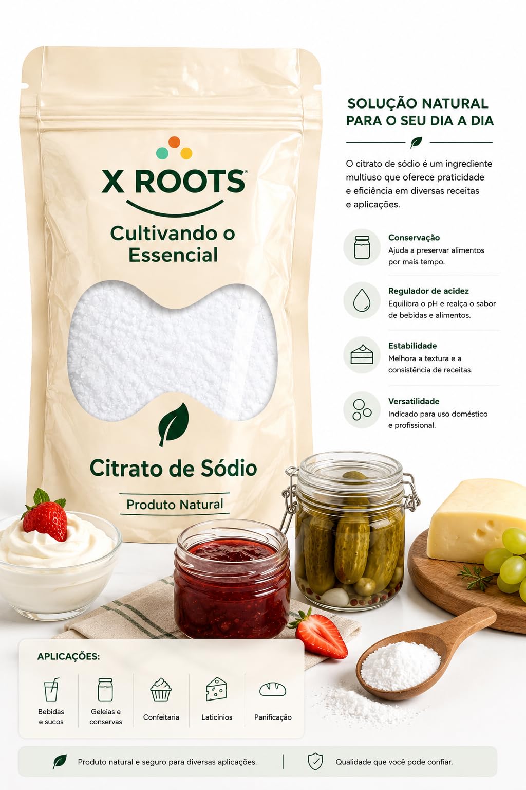 Citrato de Sódio em Pó X Roots