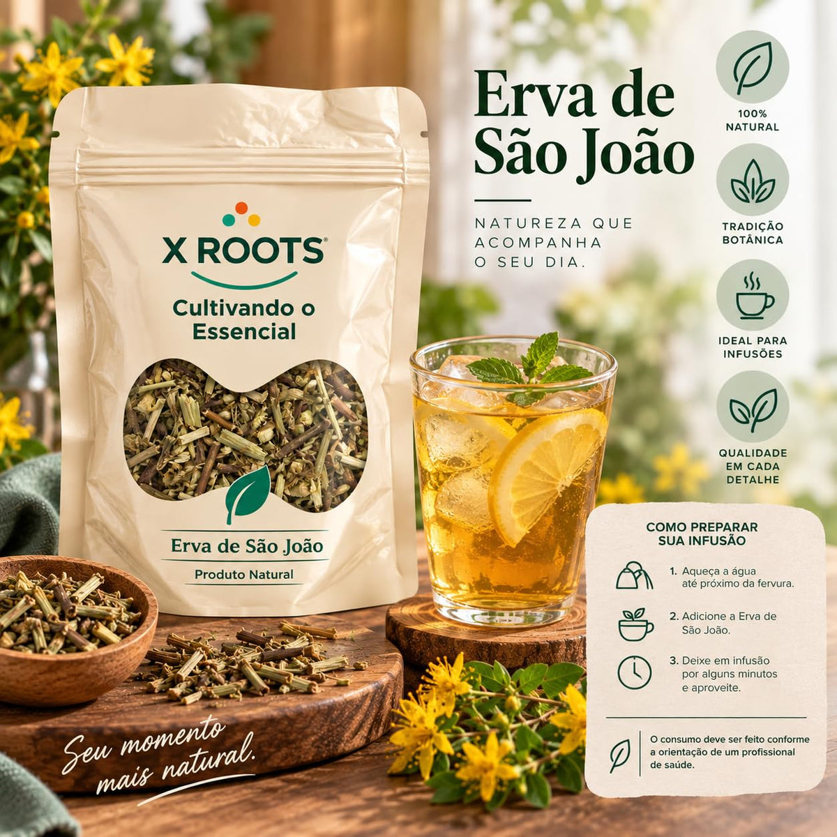 Chá Erva de São João X Roots