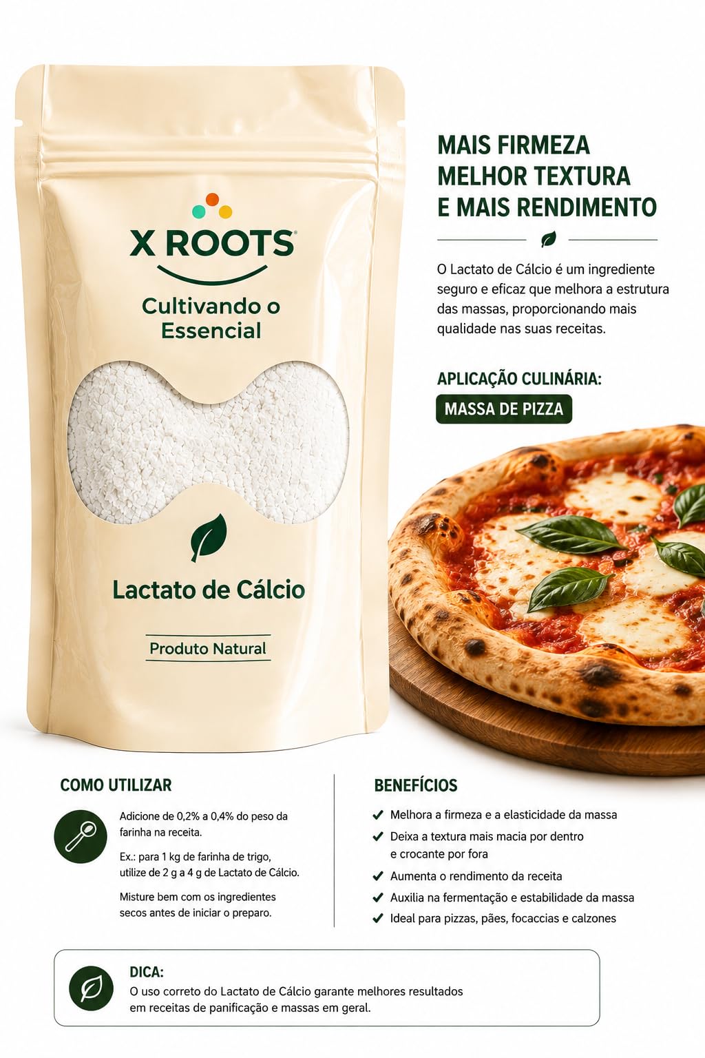 Lactato de Cálcio X Roots