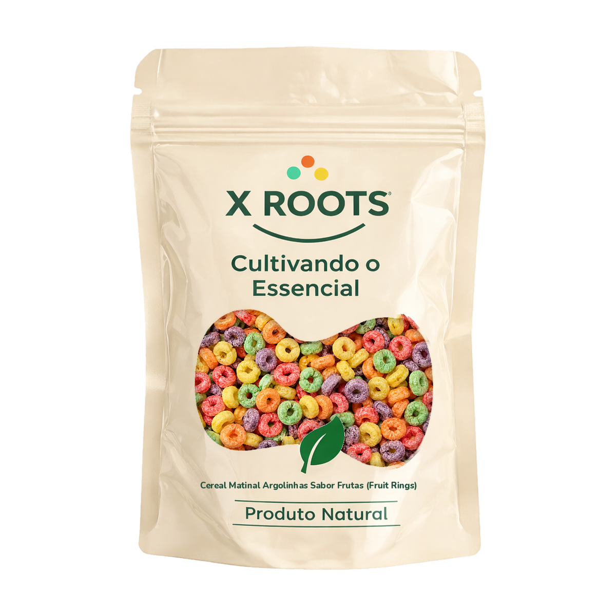Cereal Matinal Argolinhas Sabor Frutas (Fruit Rings) X Roots