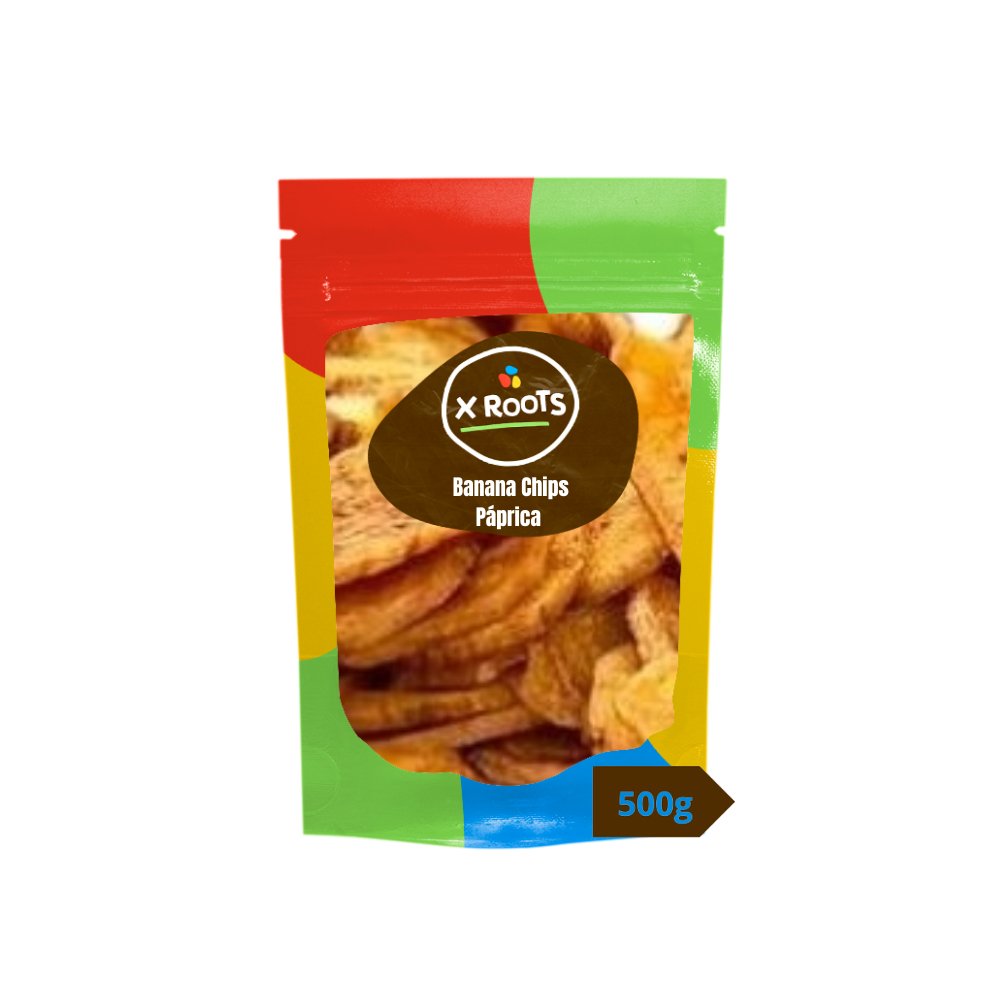 Banana Chips Sabor Páprica Xroots Premium a Granel - Xroots