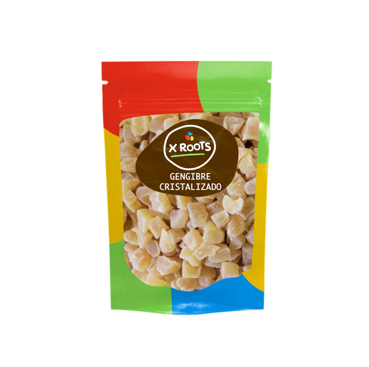 Gengibre Cristalizado em Cubos - Xroots