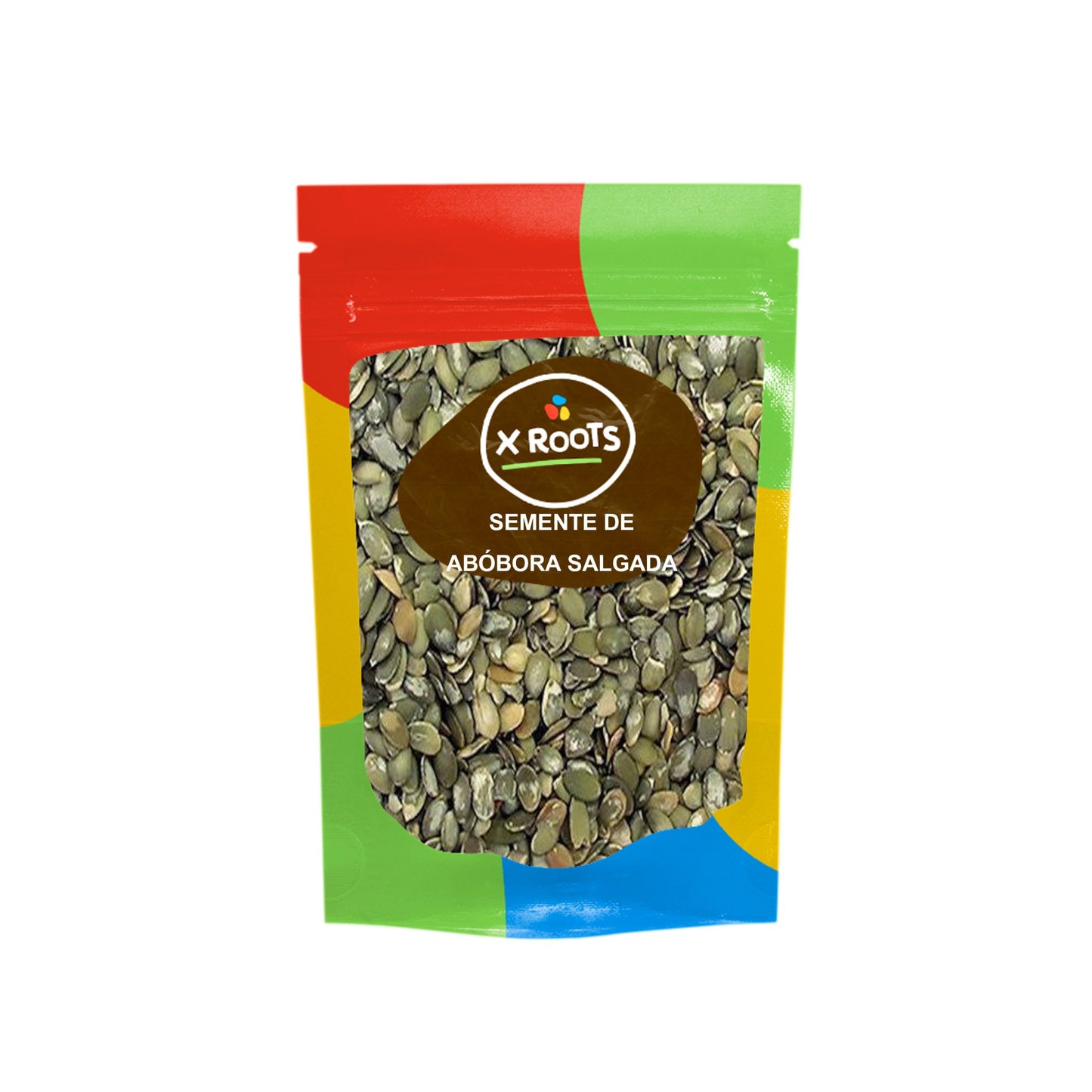 Semente de Abóbora Torrada e Salgada Sem Casca - Xroots