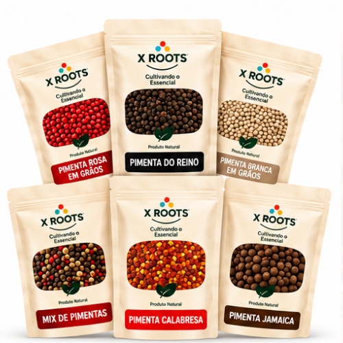 Kit Pimentas Premium 6 Tipos X Roots