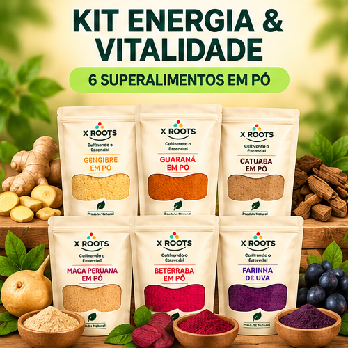 Kit Energia & Vitalidade 6 Itens X Roots