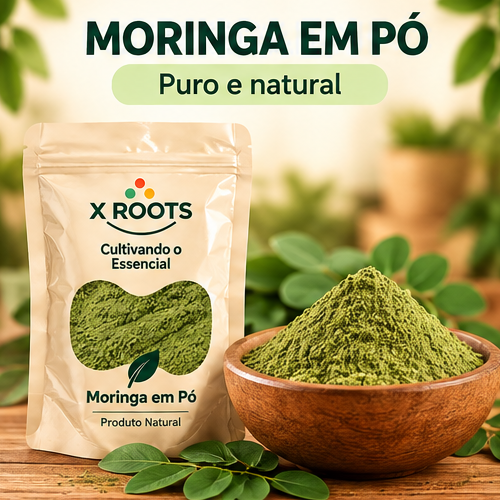 Chá de Moringa em Pó X Roots