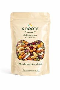 Mix de Nuts Funcional X Roots 500gr – Amêndoas, Castanha de Caju, Cranberry, Damasco, Amendoim, Semente de Abóbora e Coco | Snack Saudável, Fonte de Energia e Fibras