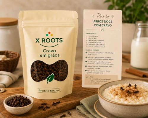 Cravo em Grãos 100gr X Roots – Cravo-da-Índia Inteiro Selecionado | Aroma Intenso e Sabor Marcante | Ideal para Doces, Bebidas, Conservas e Temperos