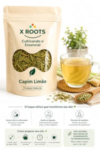Chá Capim Limão Capim Santo 100% Puro Premium 250gr - X Roots