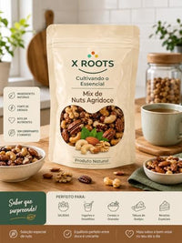 Mix Nuts Agridoce 500gr X Roots Premium – Castanhas, Nuts e Frutas Secas Selecionadas – Snack Gourmet Crocante e Saboroso