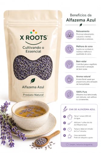X Roots Alfazema Azul 100% Pura - Chá 250g
