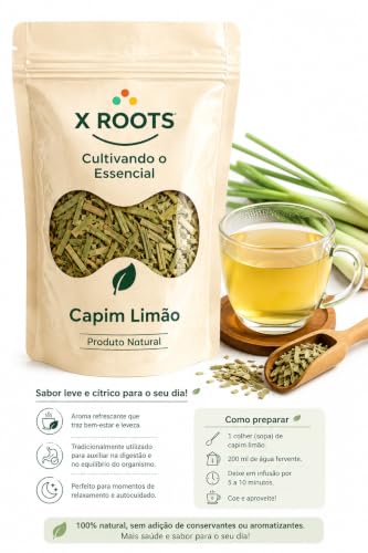 Chá Capim Limão Capim Santo 100% Puro Premium 250gr - X Roots