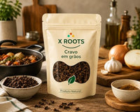 Cravo em Grãos 100gr X Roots – Cravo-da-Índia Inteiro Selecionado | Aroma Intenso e Sabor Marcante | Ideal para Doces, Bebidas, Conservas e Temperos