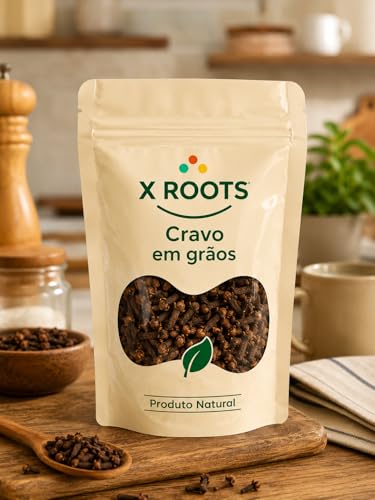 Cravo em Grãos 100gr X Roots – Cravo-da-Índia Inteiro Selecionado | Aroma Intenso e Sabor Marcante | Ideal para Doces, Bebidas, Conservas e Temperos