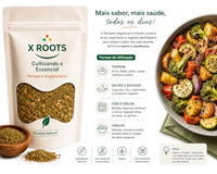 Tempero Vegetariano 250gr X Roots – Mix de Ervas e Especiarias Naturais – Ideal para Legumes, Arroz, Massas, Sopas e Receitas Vegetais