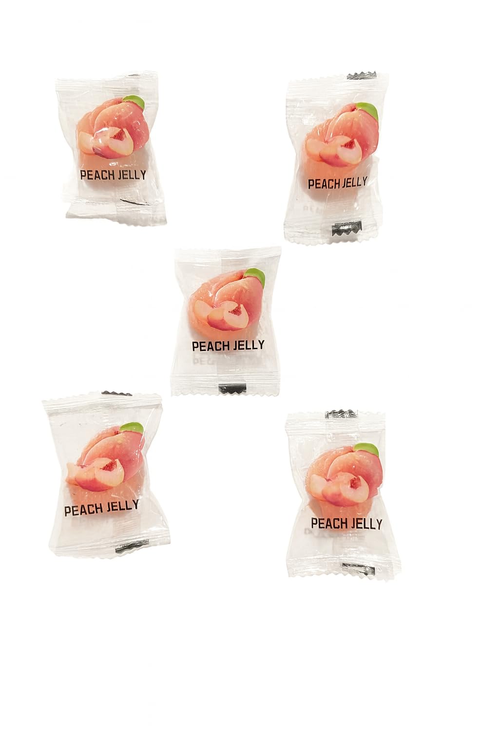 Bala de Goma Deluxe Formato de Pêssego 43% Suco da Fruta X Roots