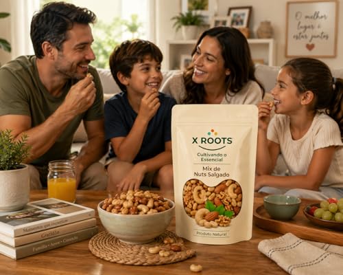 Mix Nuts Salgado 500gr X Roots – Castanhas, Nuts e Oleaginosas Selecionadas – Snack Crocante e Saboroso para o Dia a Dia