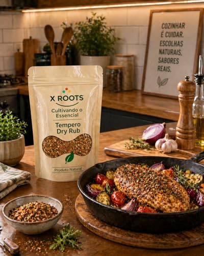 Tempero Dry Rub X Roots 500g – Mix de Especiarias para Carnes, Churrasco e Defumados | Sabor Intenso e Aromático