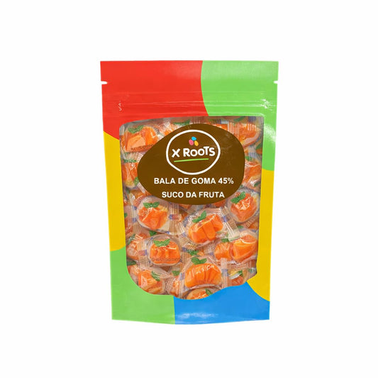 Bala de Goma de Laranja 43% Suco da Fruta X Roots
