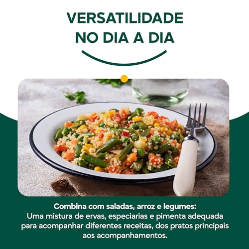 Tempero Chimichurri com Pimenta X Roots 1kg – Blend de Especiarias e Ervas Desidratadas – Embalagem Abre e Fecha