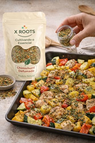 Chimichurri Defumado Premium X Roots 500gr – Tempero Argentino com Sabor Defumado | Ideal para Carnes, Churrasco e Grelhados