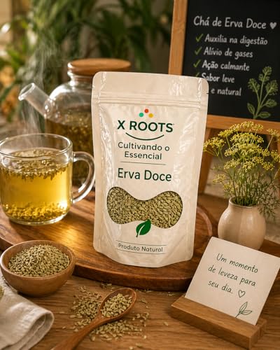 Erva Doce X Roots – Sementes Aromáticas Naturais | Ideal para Chás, Infusões e Receitas (100gr)