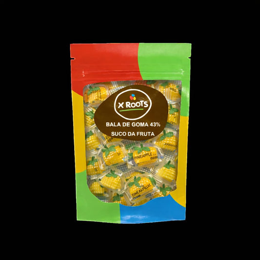 Bala de Goma de Abacaxi 43% Suco da Fruta X Roots