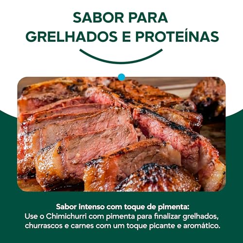 Tempero Chimichurri com Pimenta X Roots 1kg – Blend de Especiarias e Ervas Desidratadas – Embalagem Abre e Fecha