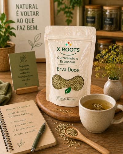 Erva Doce X Roots – Sementes Aromáticas Naturais | Ideal para Chás, Infusões e Receitas (100gr)