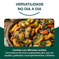 Tempero Chimichurri com Pimenta X Roots 500g – Blend de Especiarias e Ervas Desidratadas – Embalagem Abre e Fecha