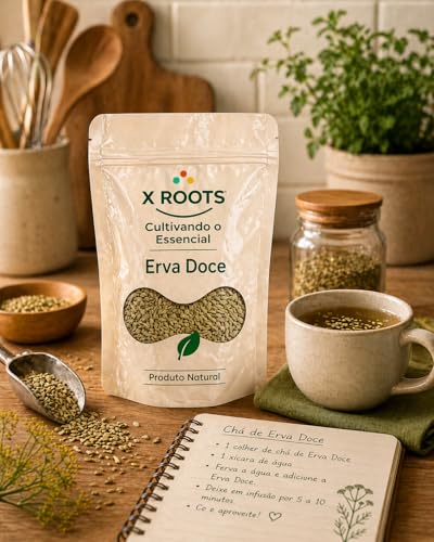 Erva Doce X Roots – Sementes Aromáticas Naturais | Ideal para Chás, Infusões e Receitas (100gr)