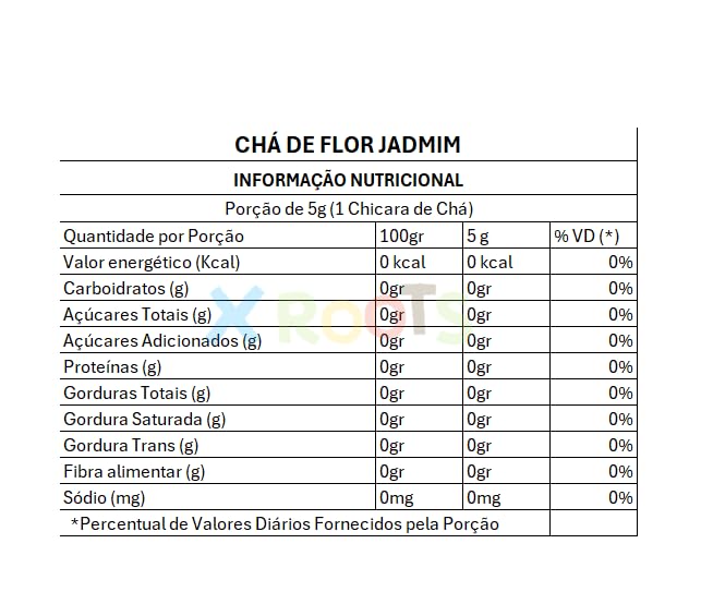 Chá Jasmim Flor em Pó X Roots