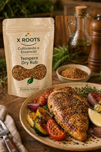 Tempero Dry Rub X Roots 500g – Mix de Especiarias para Carnes, Churrasco e Defumados | Sabor Intenso e Aromático