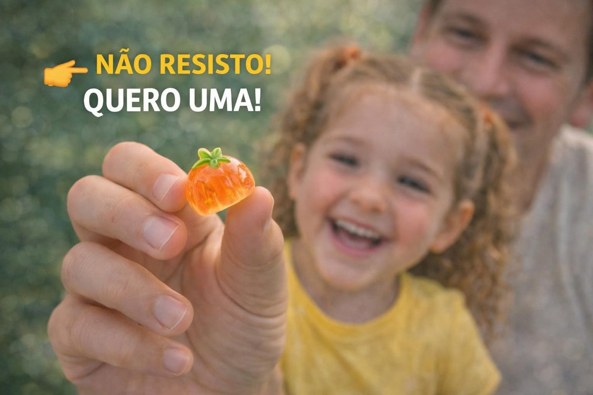 Bala de Goma de Pêssego 43% Suco da Fruta X Roots