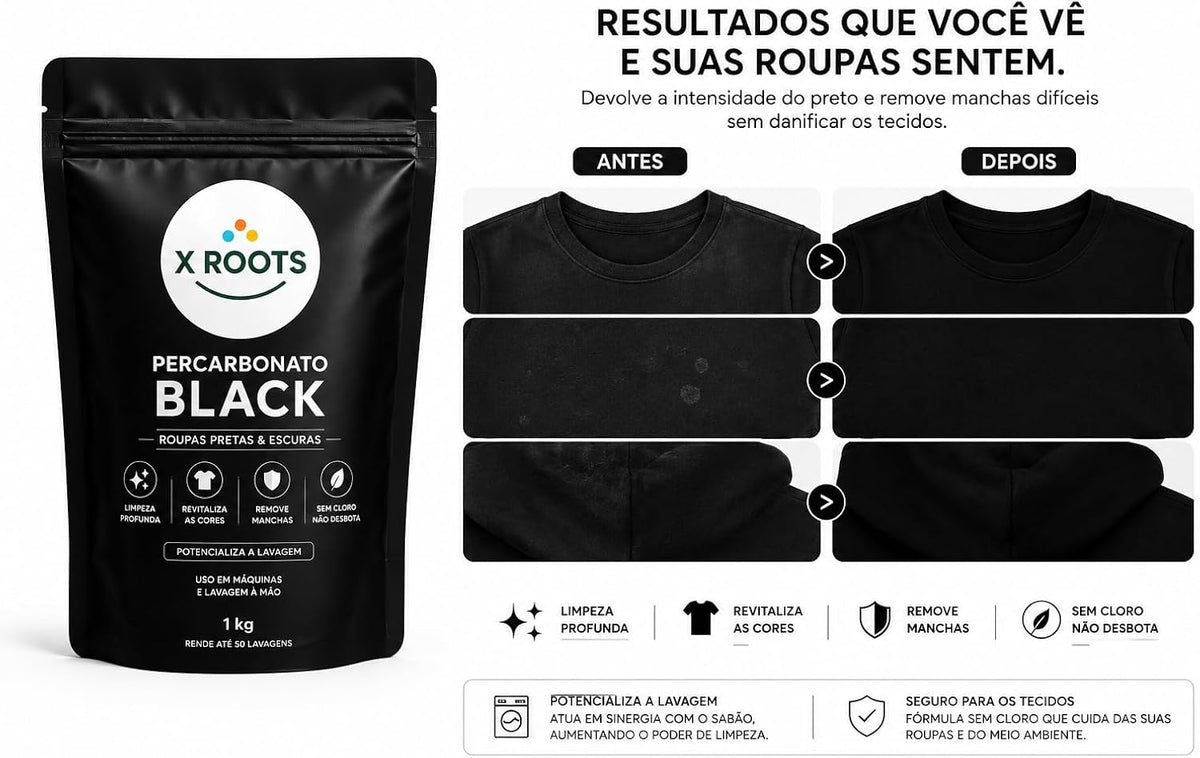 Percarbonato de Sódio Black 1kg X Roots