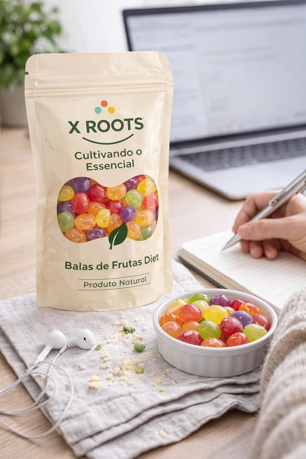 Balas de Frutas Diet X Roots