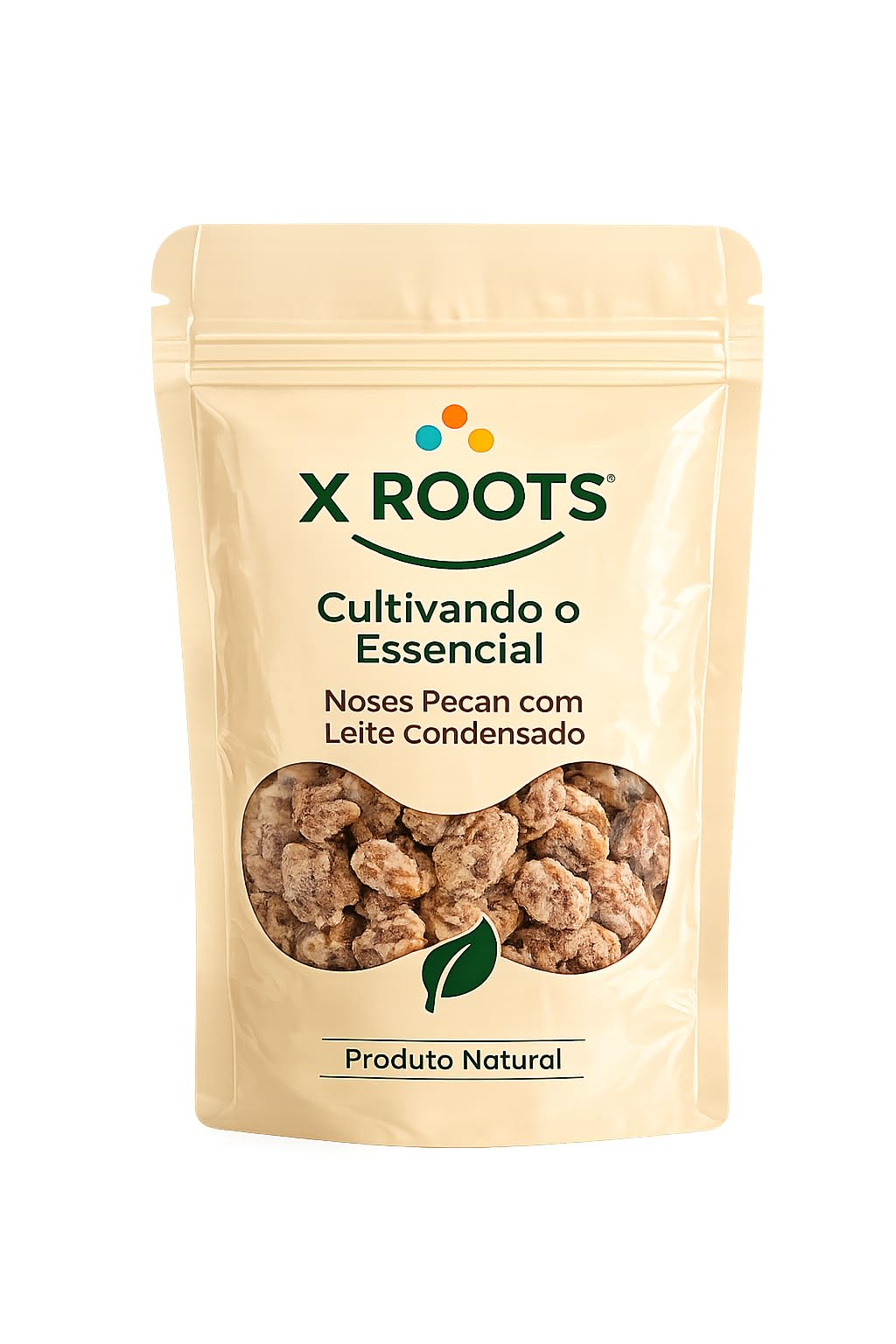 Nozes Pecan com Cobertura de Leite Condensado X Roots
