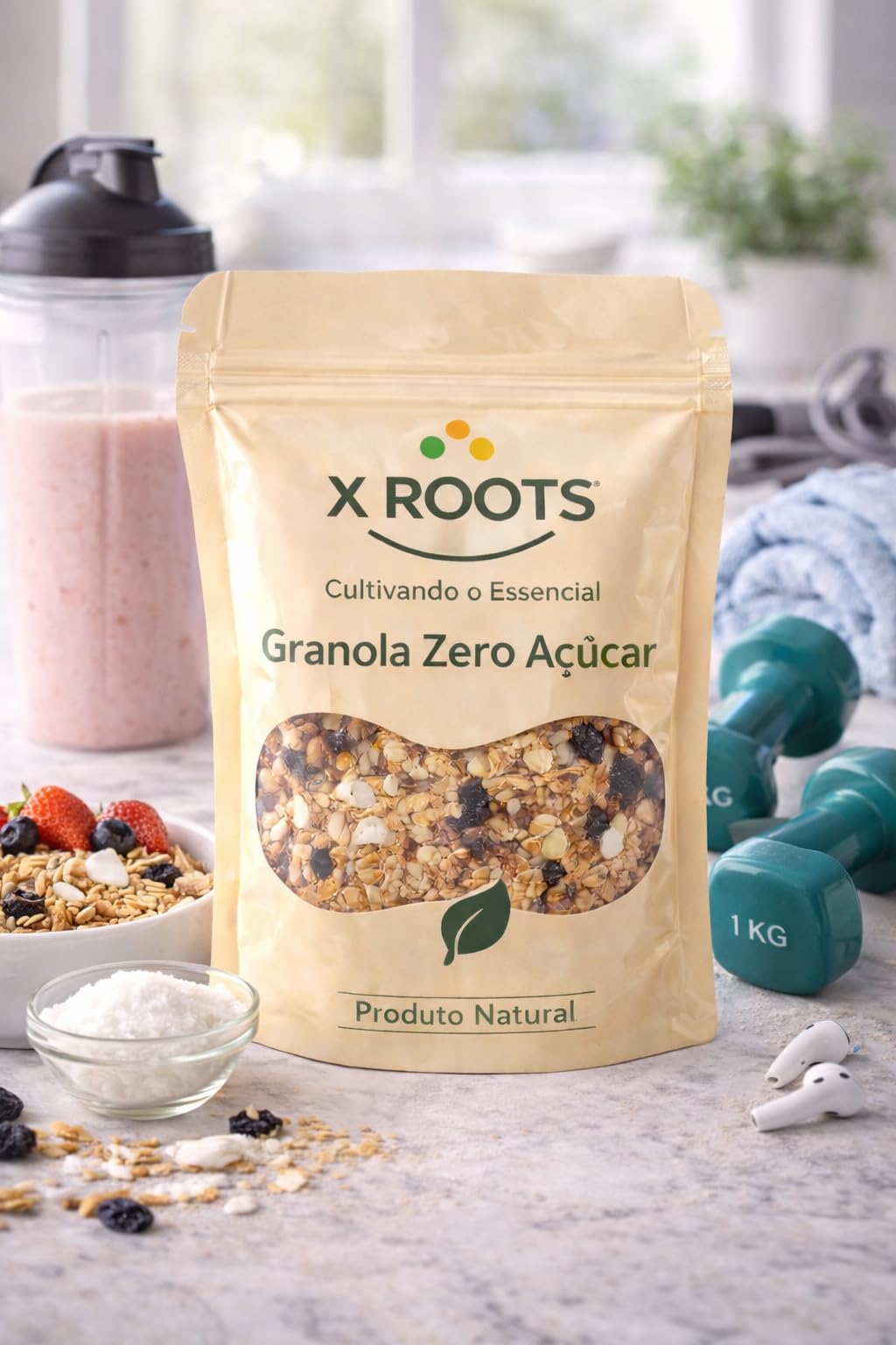 Granola Zero Açúcar X Roots