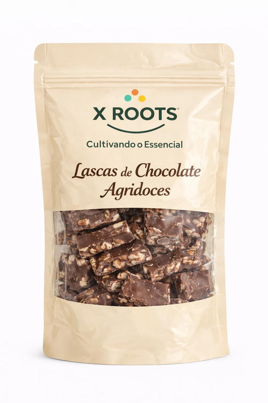 Lascas de Chocolate Agridoce X Roots