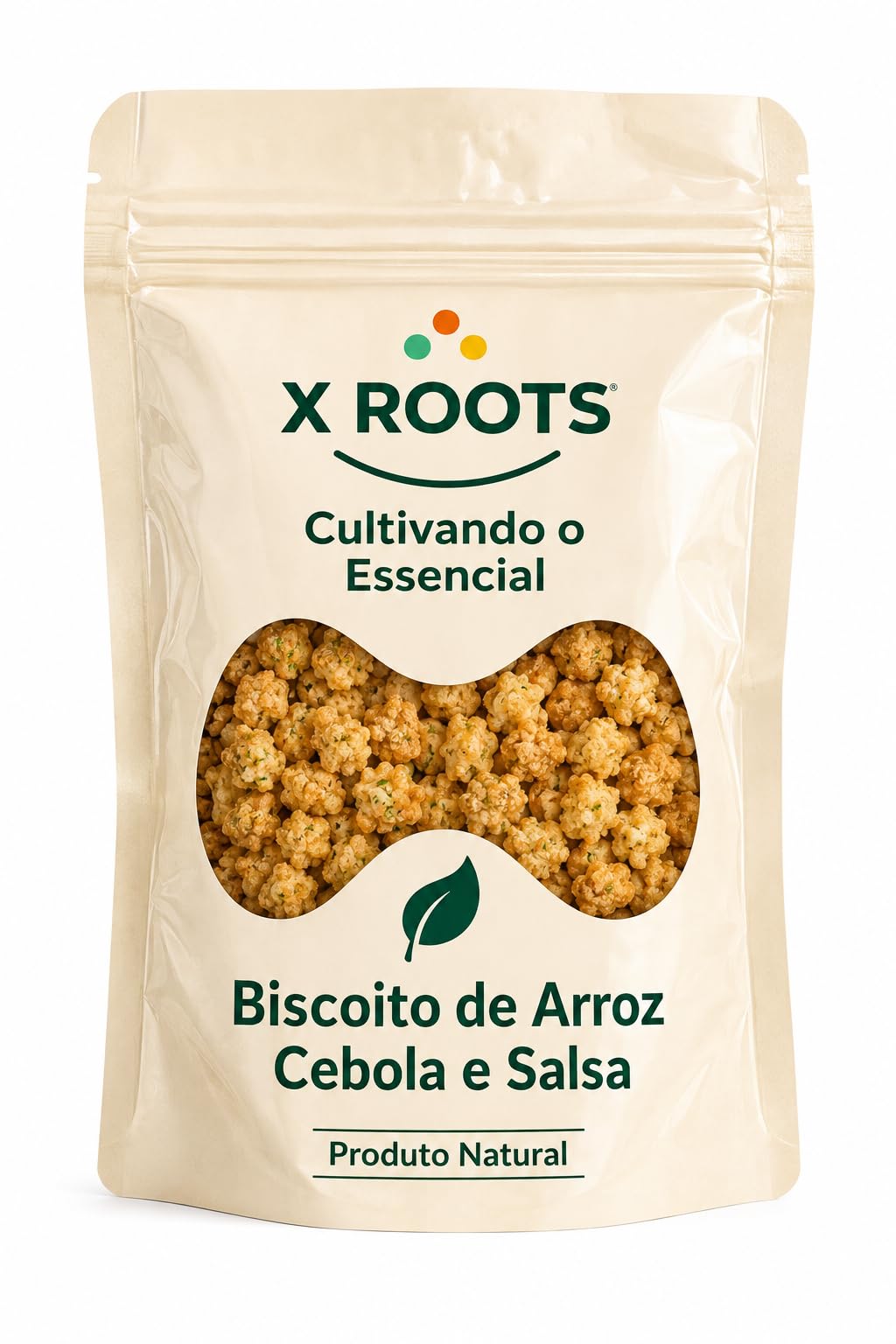 Biscoito de Arroz Sabor Cebola e Salsa X Roots