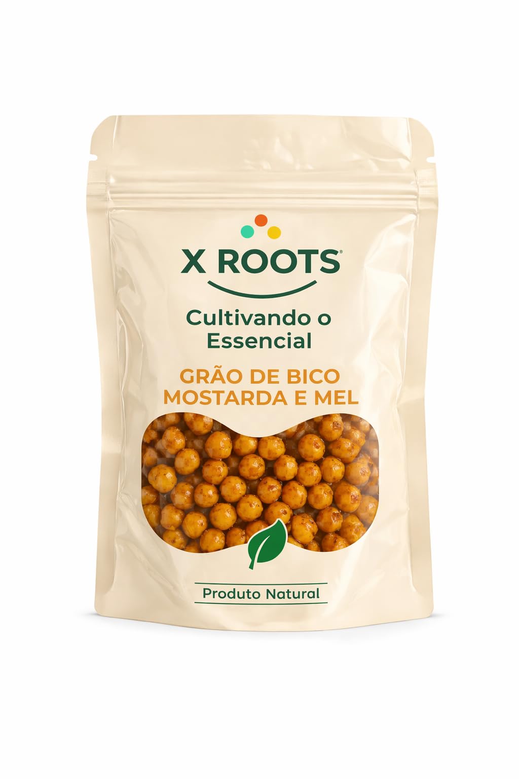 Grão de Bico Sabor Mostarda e Mel X Roots