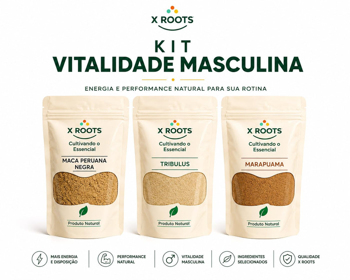 Kit Vitalidade Masculina X Roots