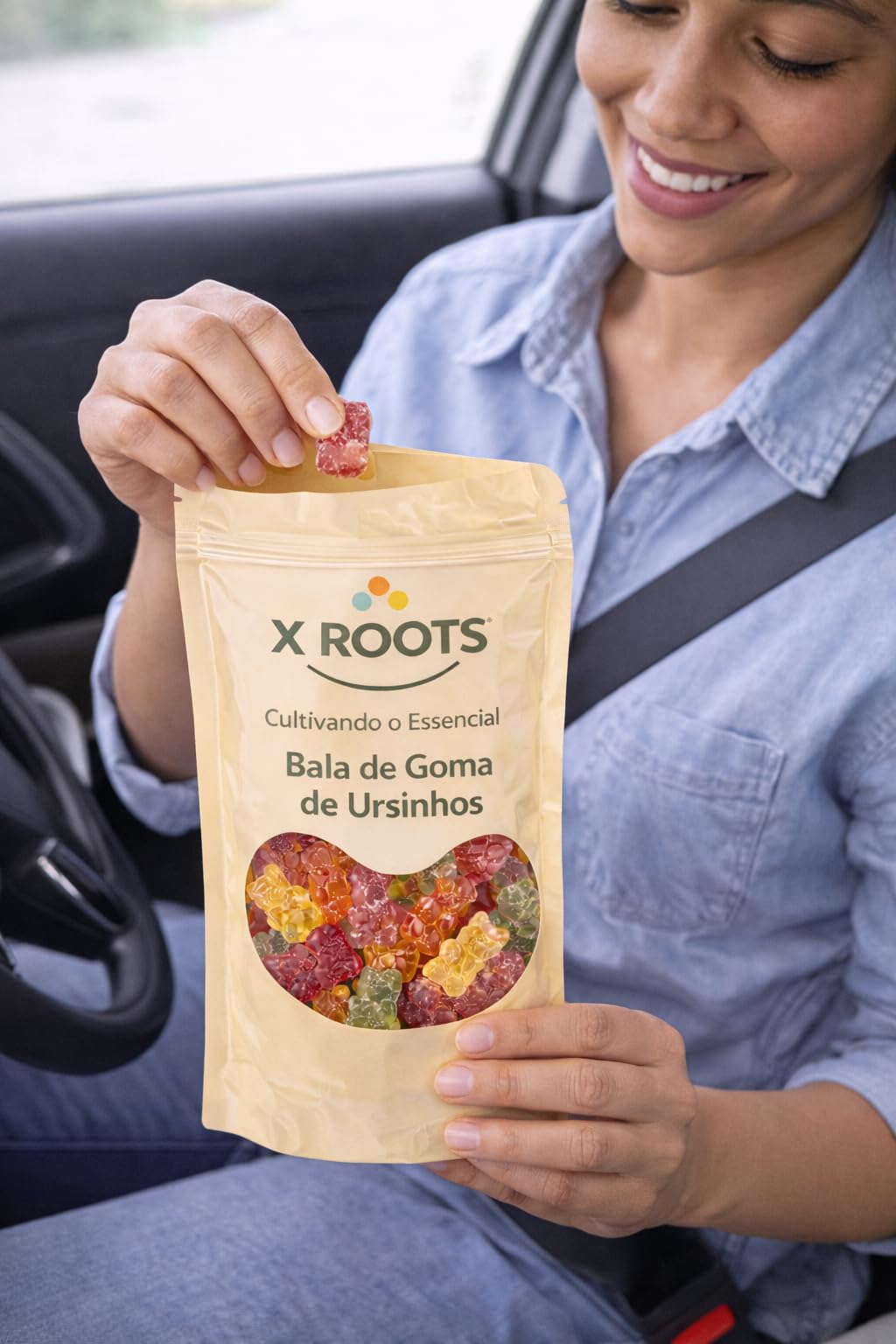 Bala de Goma Ursinhos X Roots
