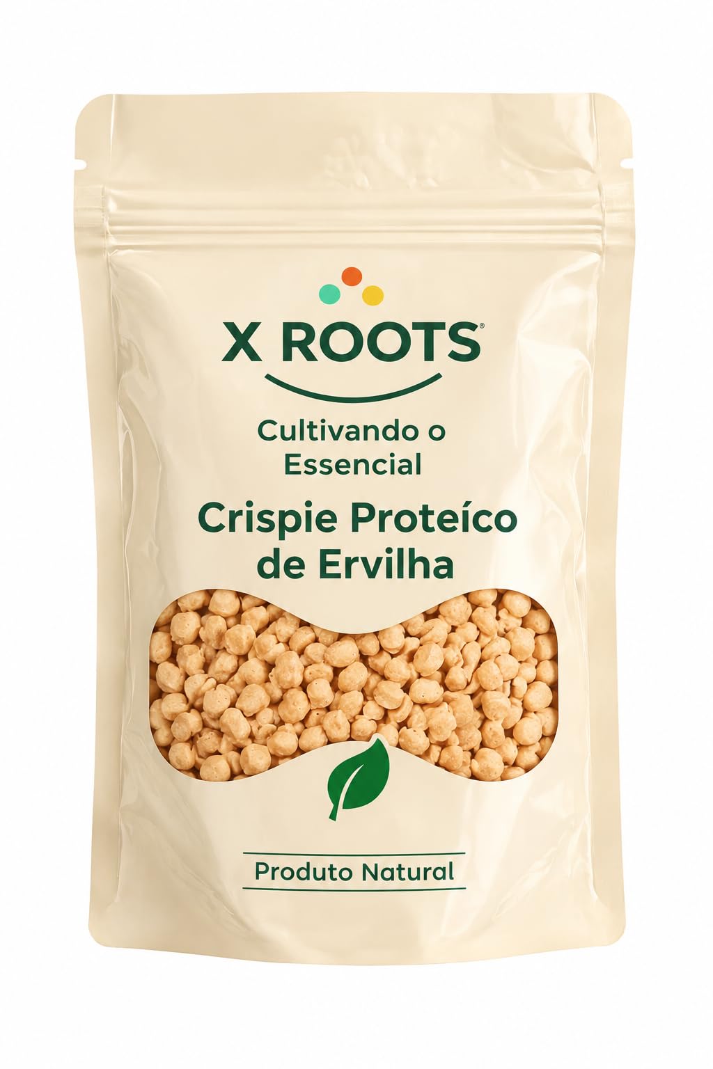 Crispie Proteico de Ervilha X Roots
